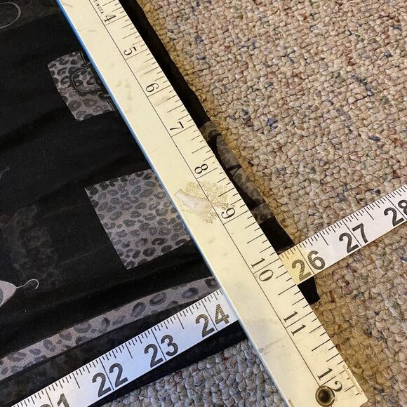 VTG JONES NEW YORK Designer Scarf Wrap 10x52” Long ScarvesiLove Feminine Gothic - Picture 2 of 5